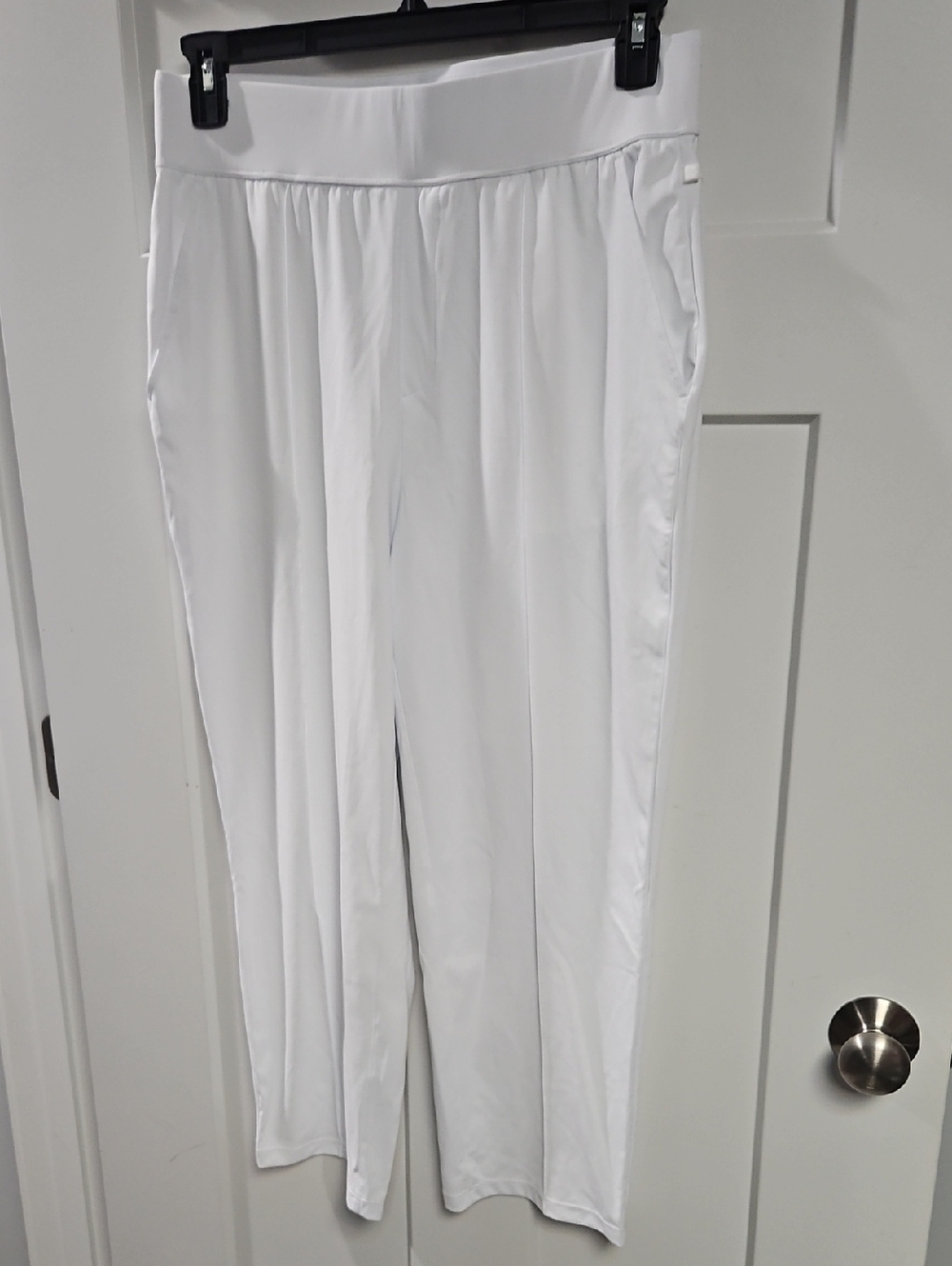 HALARA White Straight Leg Performance Pants